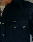 14oz Double Cloth Western Shirt - Indigo