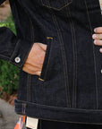 19oz Left-Hand Twill Selvedge Denim Type III Jacket - Indigo IH-526L