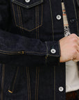 19oz Left-Hand Twill Selvedge Denim Type III Jacket - Indigo IH-526L