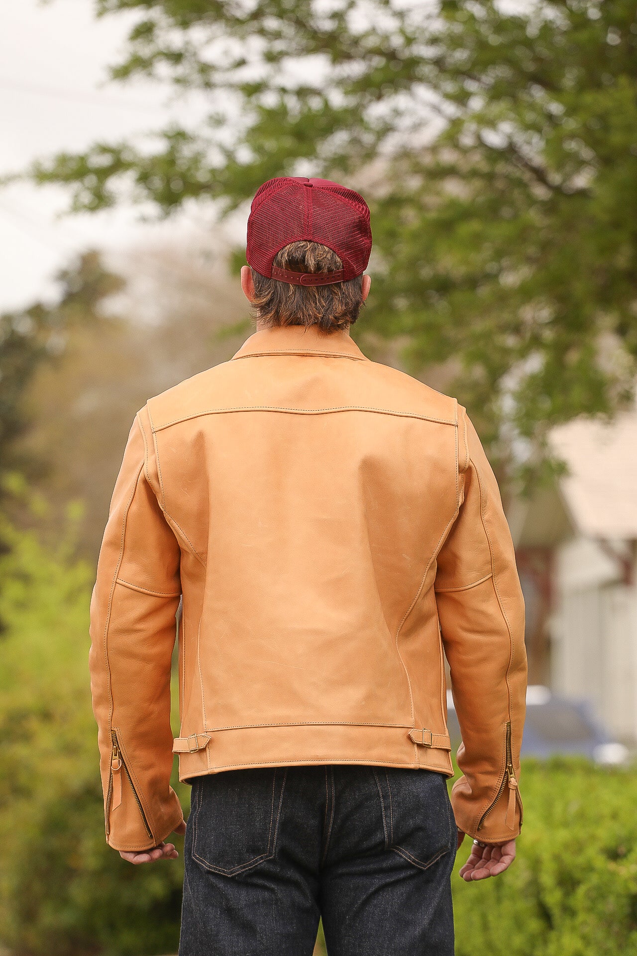 Iron Heart x Simmons Bilt Mustang Horsehide Tail Gunner - Natural IHSB-TGN-NAT