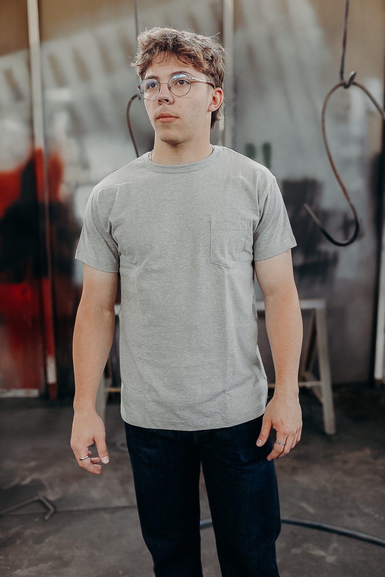 Heavyweight Pocket T⁠-⁠Shirt pack- Heather Grey – Iron Shop
