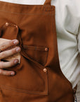 17oz Cotton Duck Apron - Brown IHG-057-BRN