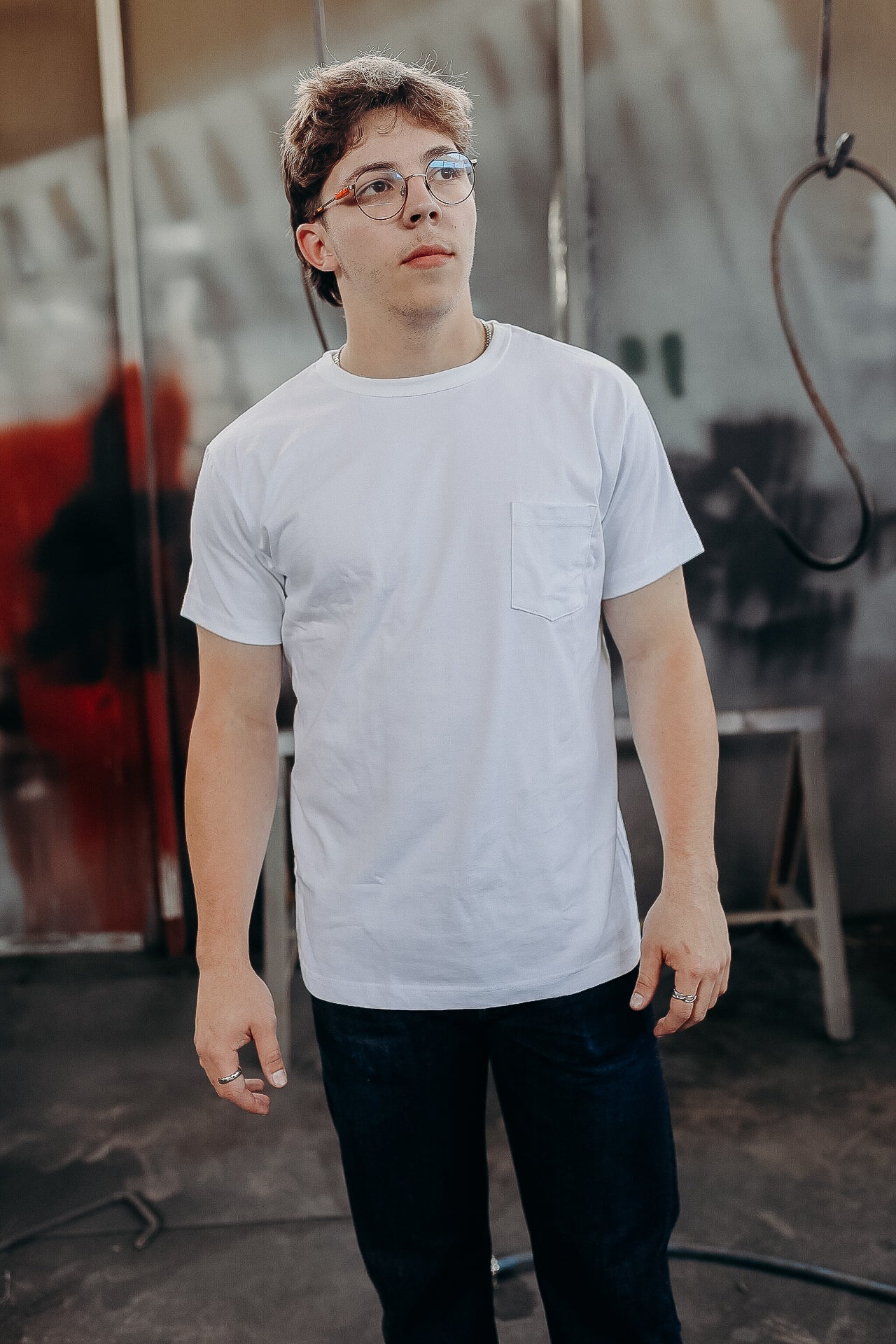 Heavyweight Pocket T-Shirt pack- White - Main Image