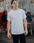 Heavyweight Pocket T-Shirt 2 pack- White