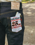 25oz Selvedge Denim Slim Tapered Cut Jeans - Indigo IH-777-XHS