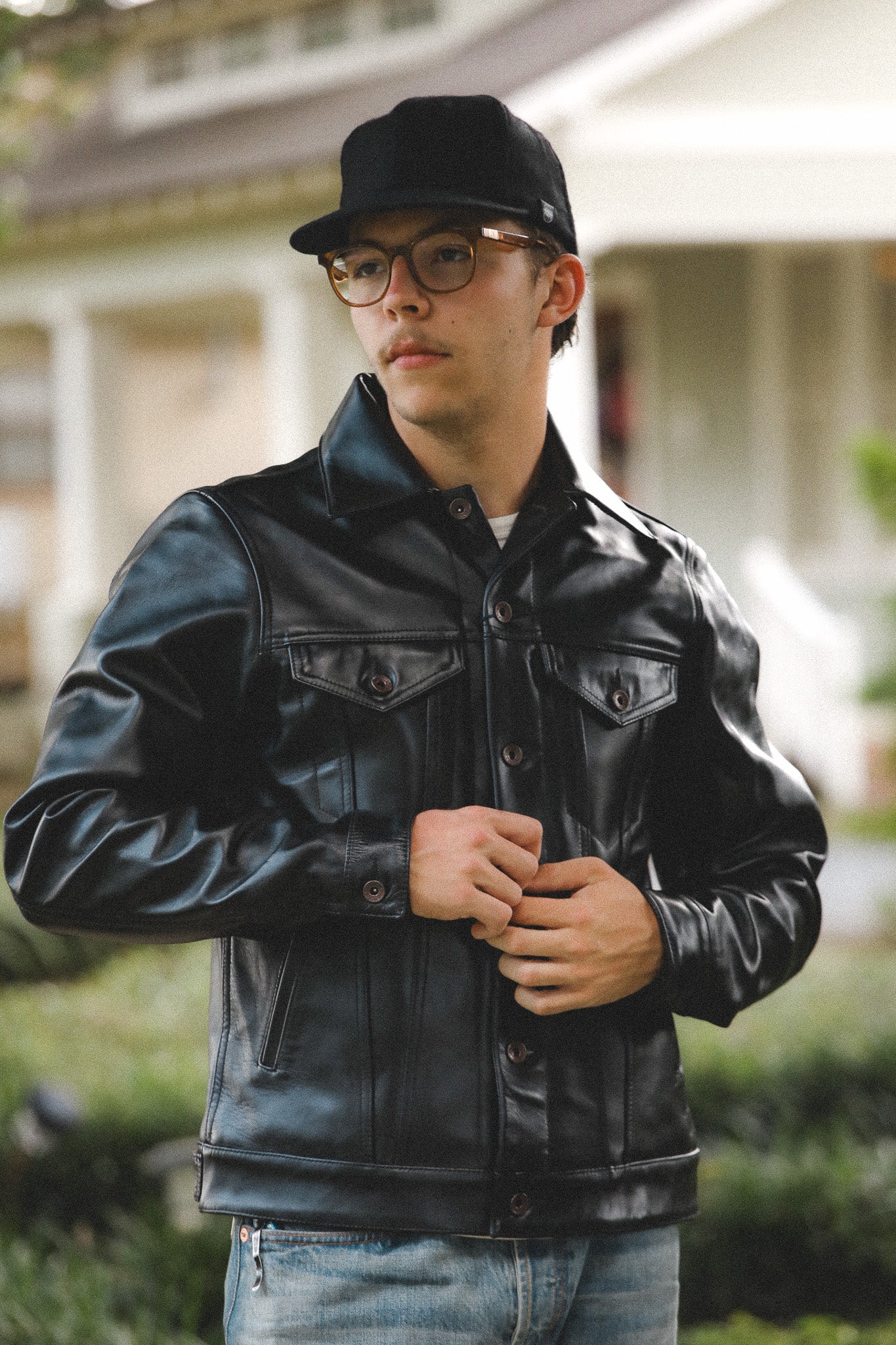 IHJ-64-BLK Iron Heart Japanese Horsehide Modified Type III Jacket