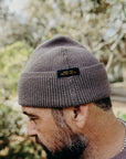 Wool Knit Watch Cap in Smoke