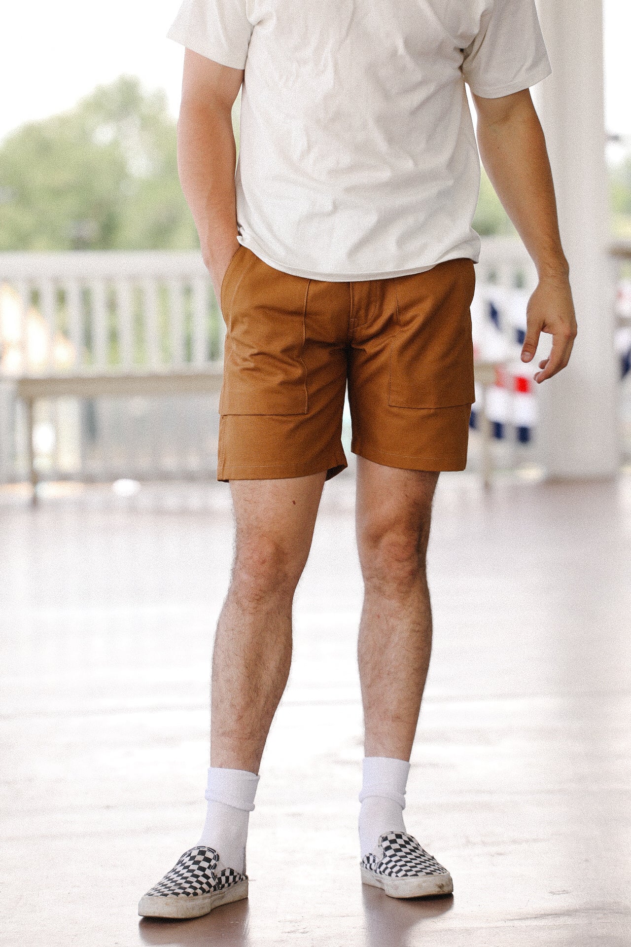 Fatigue Shorts- Camel Canvas – Iron Shop Provisions
