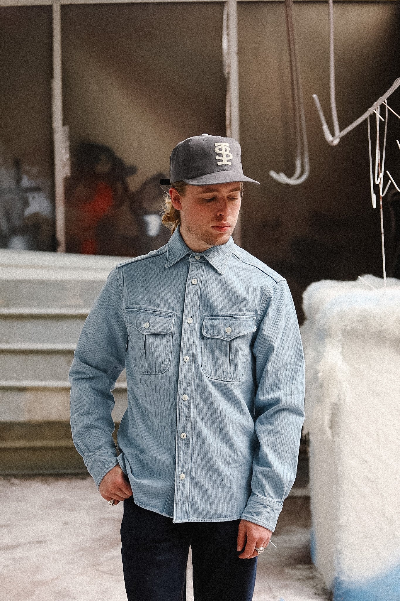 Freenote Cloth Rancho- Bleach Indigo Cord – Iron Shop Provisions
