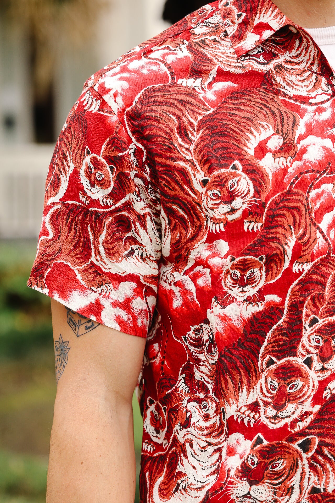 Freenote Cloth Tiger Hawaiian Shirt - Red – Iron Shop Provisions
