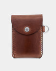Snap Card Wallet-Natural Brown Horse