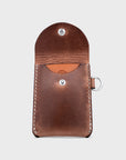 Snap Card Wallet-Natural Brown Horse