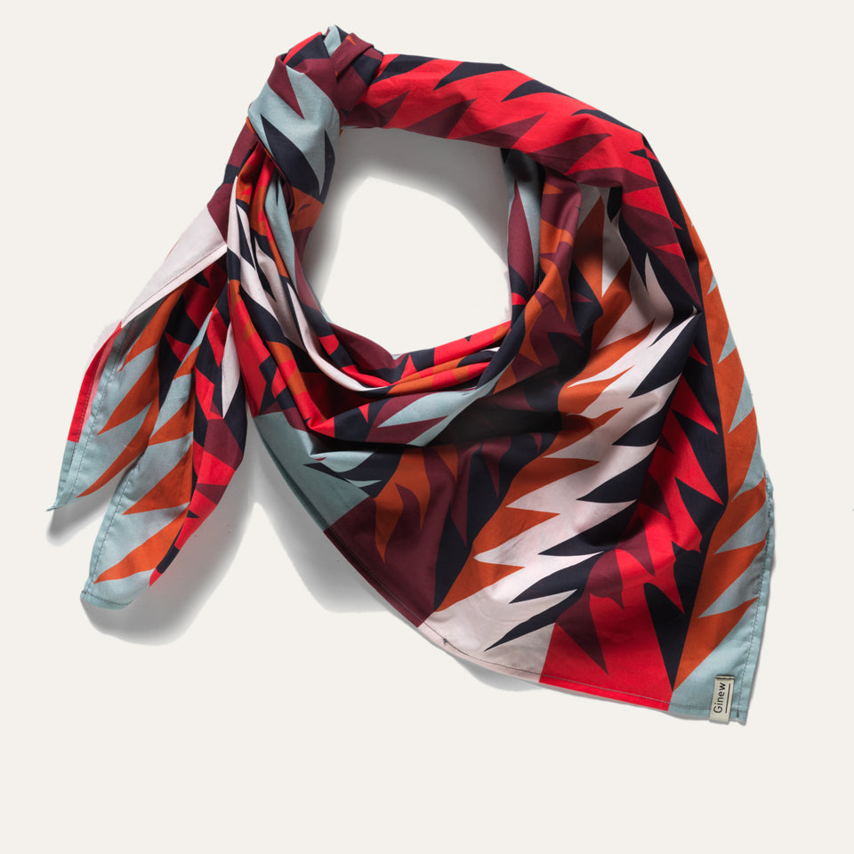 Gently Strikes Wild Rag- Red