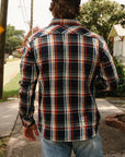 Heavy Flannel Shirt- Navy and Blue (502553)