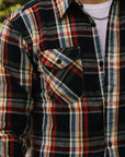 Heavy Flannel Shirt- Navy and Blue (502553)