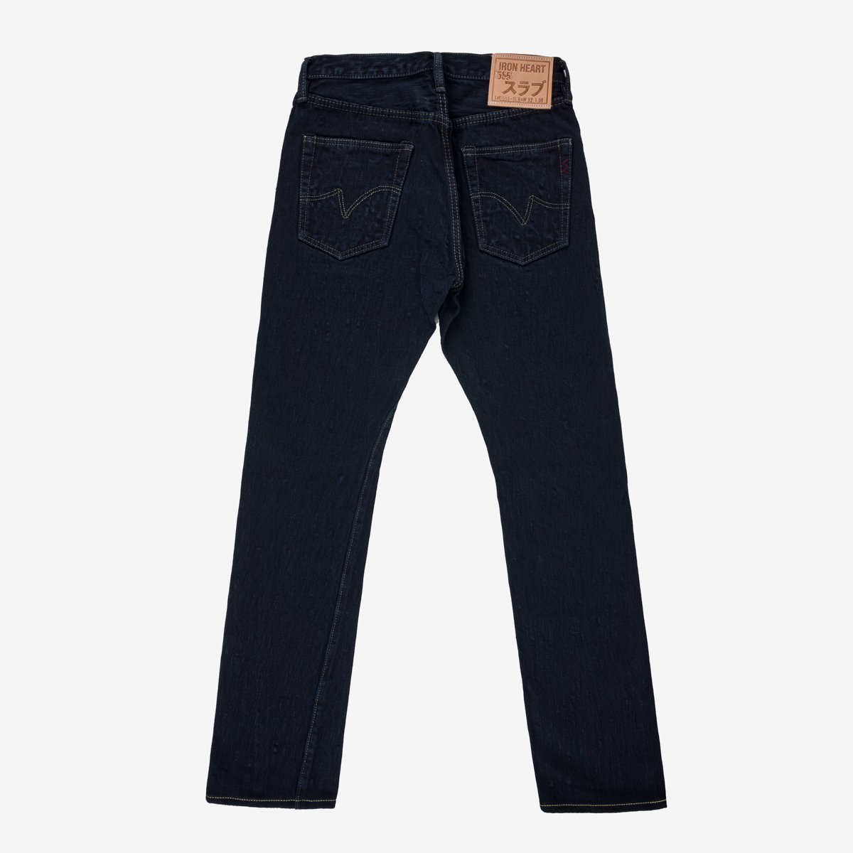 16oz Slubby Selvedge Denim Super Slim Cut Jeans - Indigo Overdyed Black IH-555S-SLBod