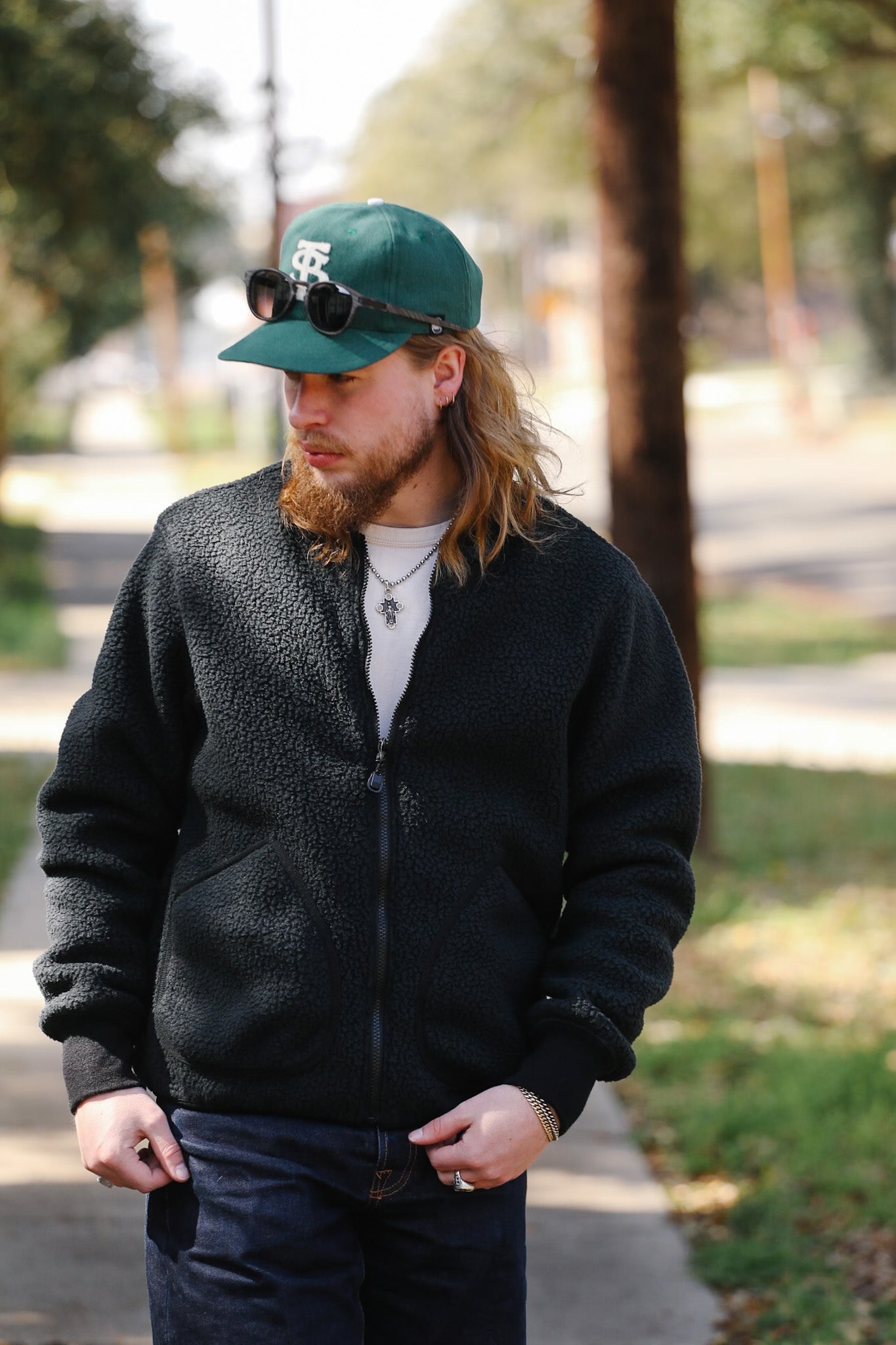 IHJ-157-BLK Iron Heart Reversible Fleece Jacket - Black – Iron