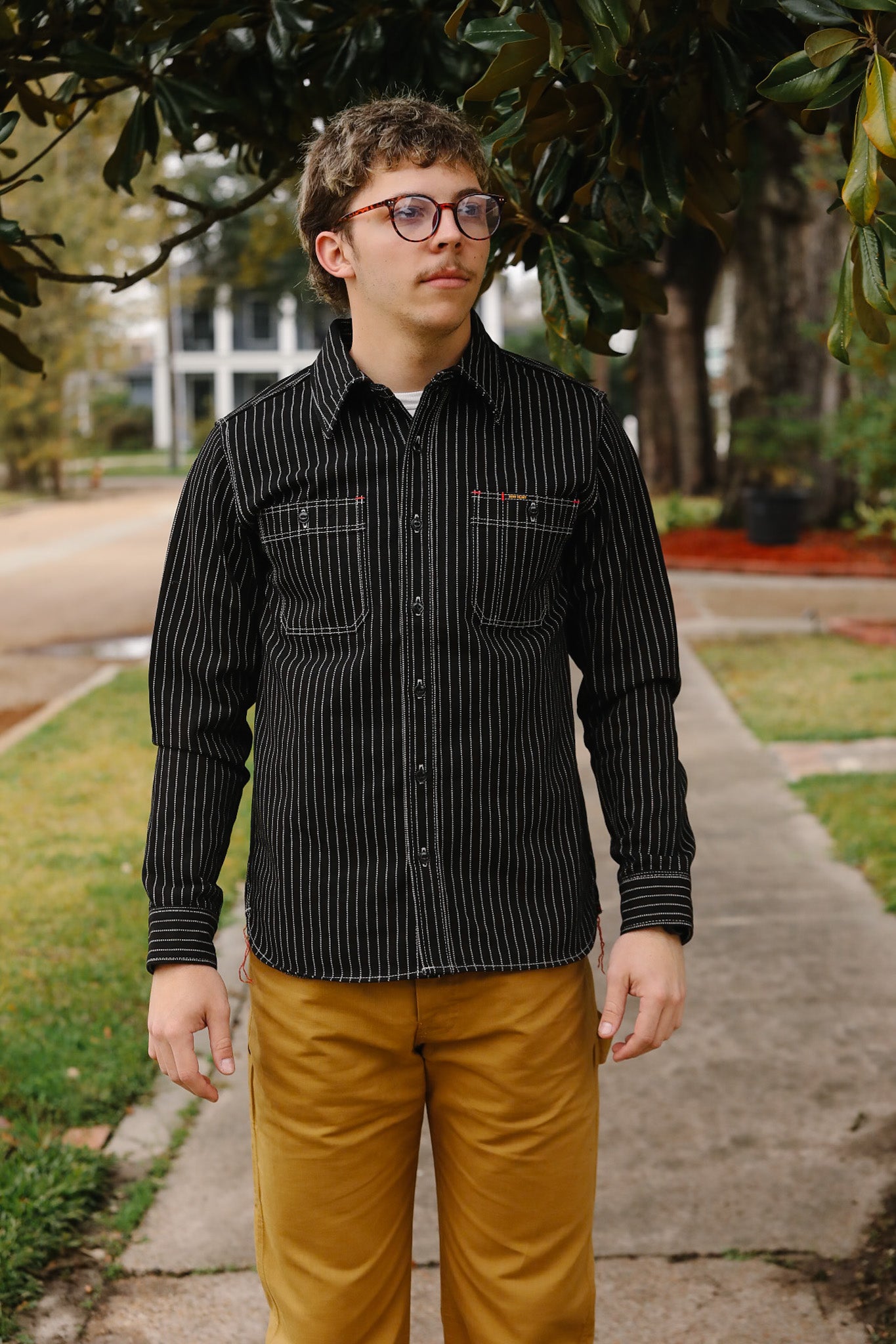 IHSH-266-BLK 12oz Wabash Work Shirt - Black With Black Buttons Iron Shop Provisions IHSH-266-BLK 12oz Wabash Work Shirt - Black With Black Buttons Iron Shop Provisions