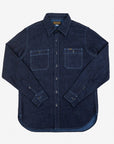 10oz Selvedge Denim Work Shirt - Indigo Overdyed Blue