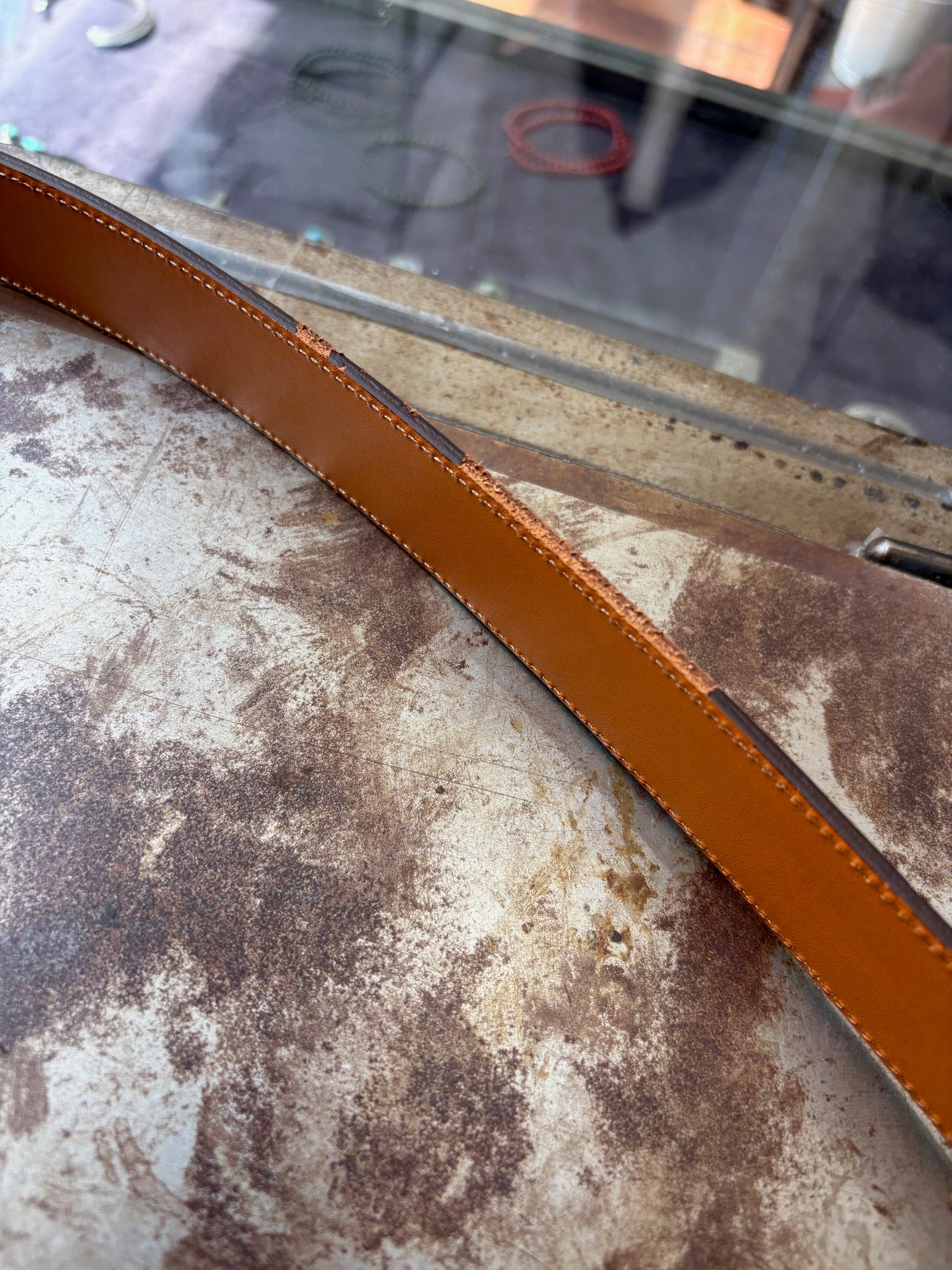 Dress Belt - Size 40- Cognac (Scratch N' Dent)