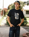 ISP x Buffalo Nickel "Coffin" Loopwheel Tee-Black