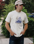 ISP x Buffalo Nickel "Truckin" Loopwheel Tee-Cream