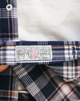 India Madras Check Button Down Shirt- Navy (SC29513)