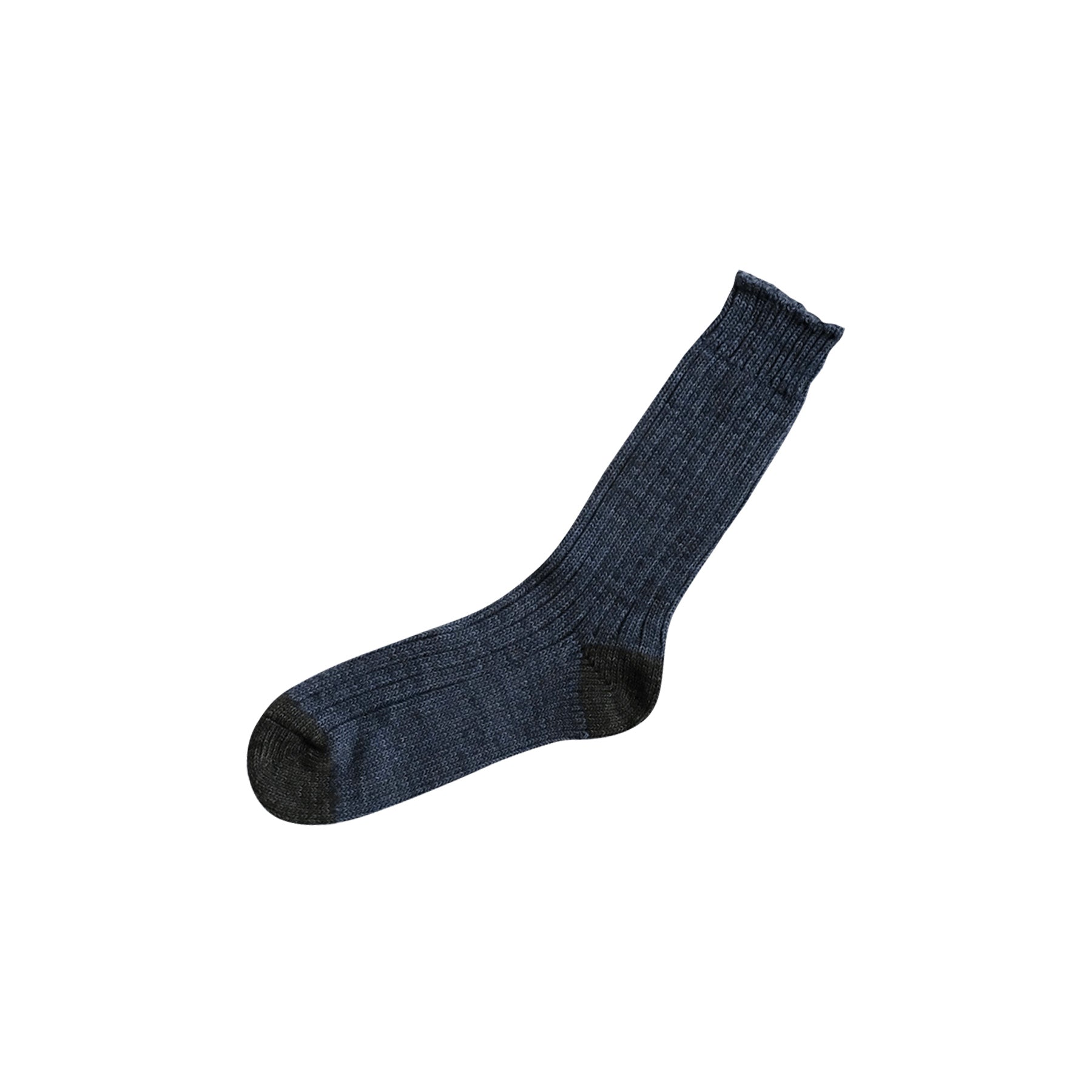 Luxurious Cotton Ribbed Socks - Denim