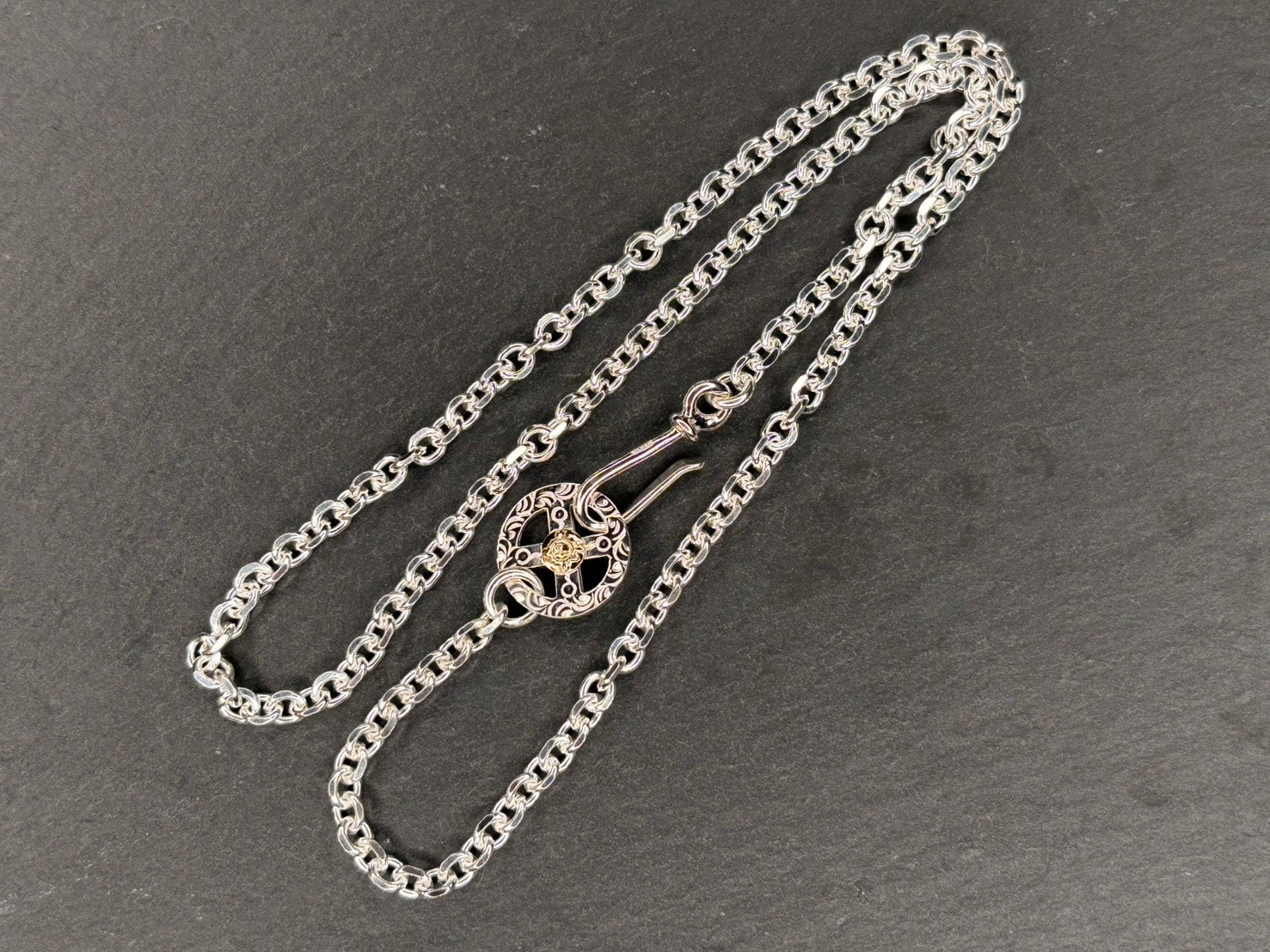 O-062+ P-077(C) First Arrow's Chain Necklace with Medicine Wheel