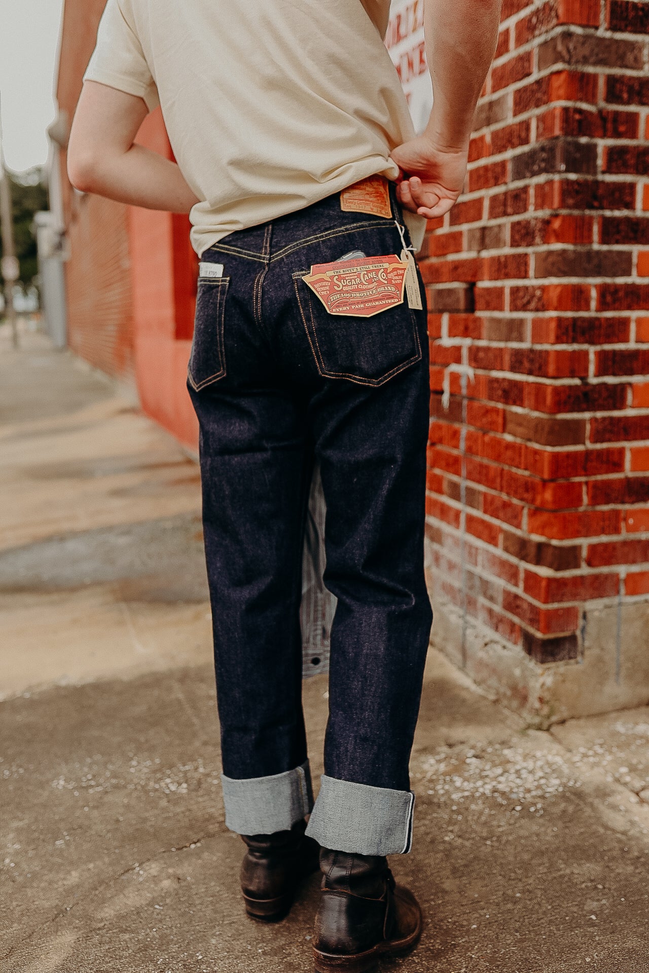 SC41947A Sugar Cane 1947 Cut 14.25oz- Indigo – Iron Shop Provisions