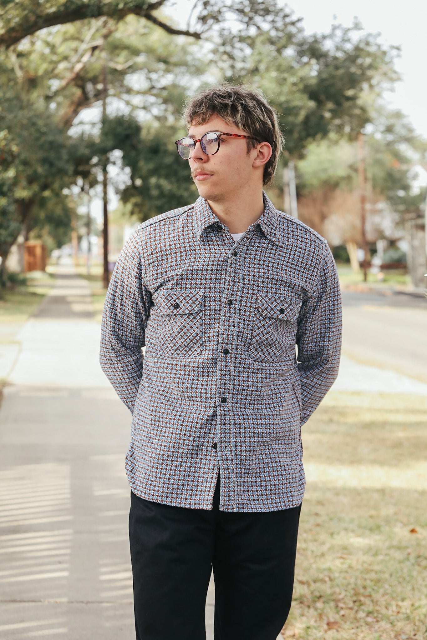 SIN25-02 Heavy Flannel Work Shirt-Cheese Indigo – Iron Shop Provisions