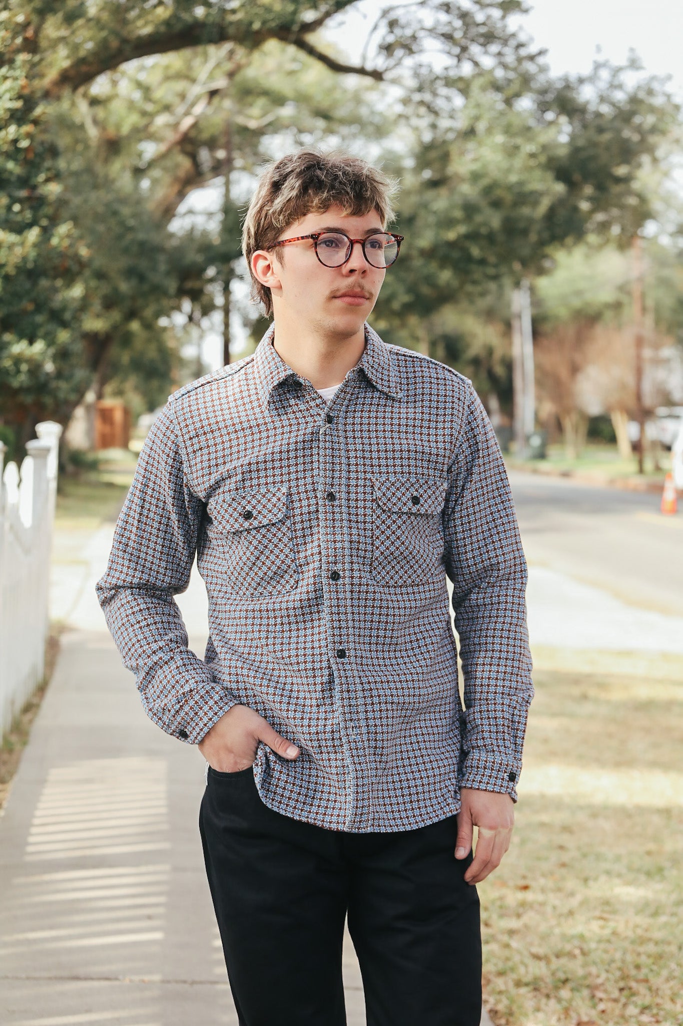 SIN25-02 Heavy Flannel Work Shirt-Cheese Indigo – Iron Shop Provisions