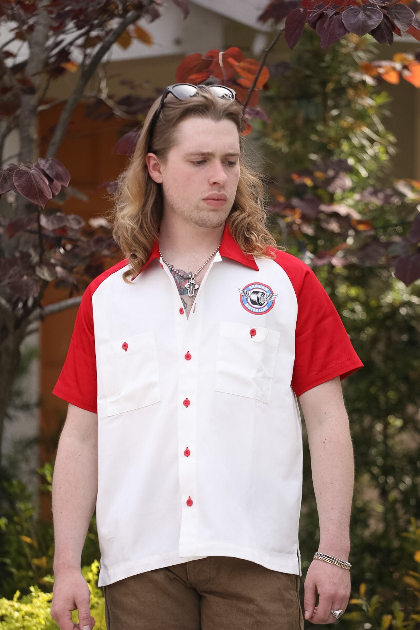 SMGS26 Samurai Motor Club Shirt- Red – Iron Shop Provisions