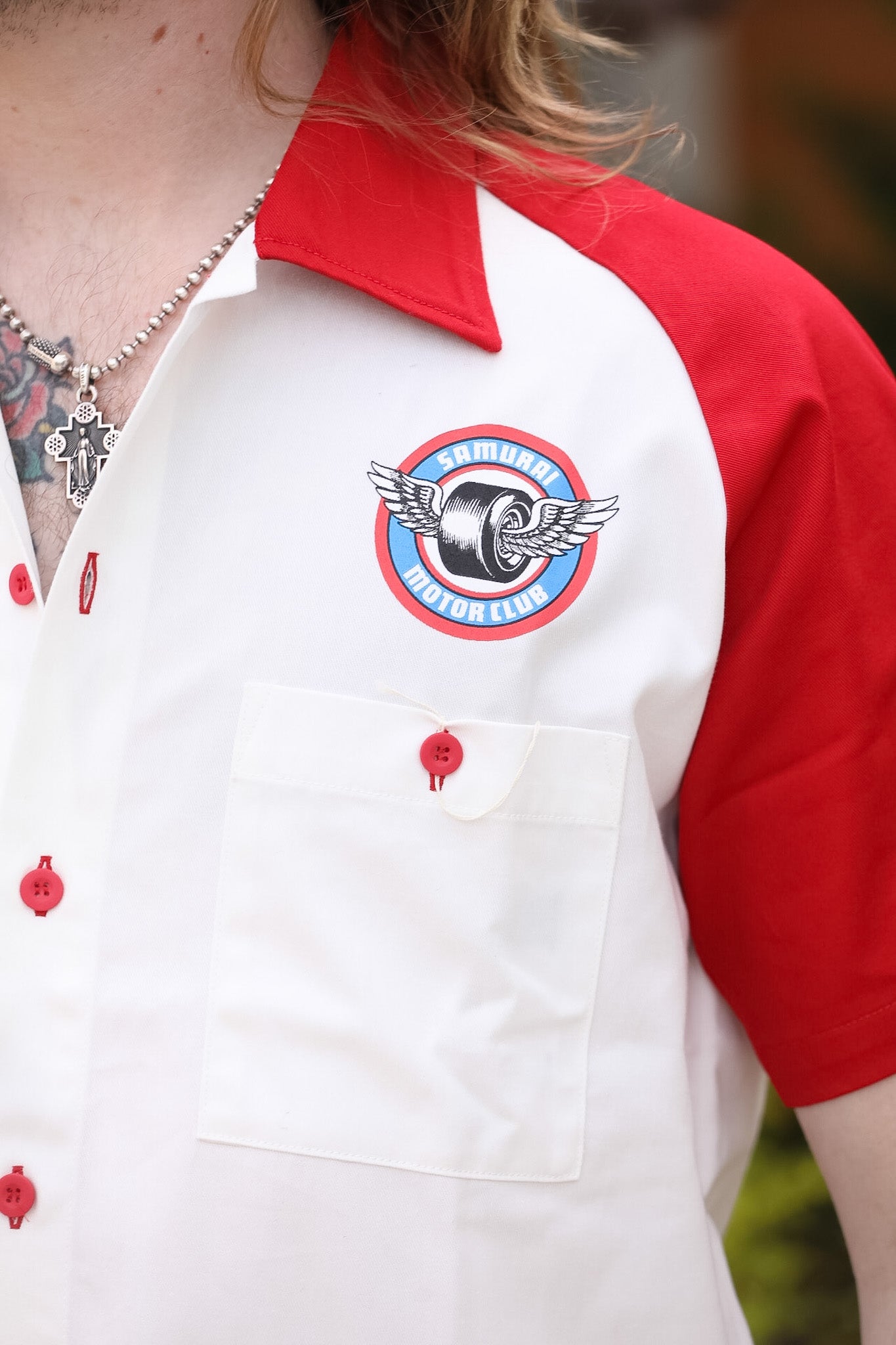 SMGS26 Samurai Motor Club Shirt- Red – Iron Shop Provisions