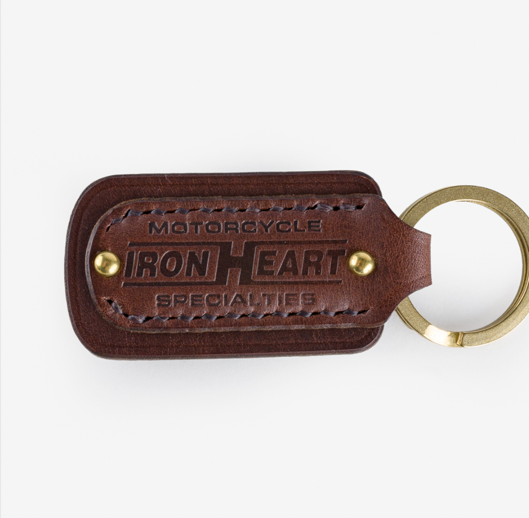 HWロゴ入りブロンズキーホルダー　ハリーウィンストン　キーリング IHG-067-BRN Iron Heart Buttero Leather Keyring - Brown – Iron Shop