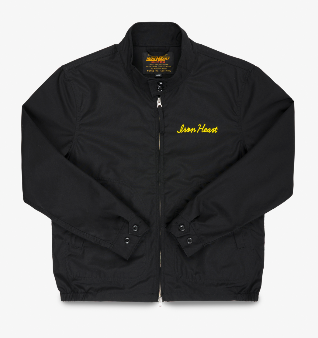 Ildjarn ブラックメタル black l IHJ-166-BLK Iron Heart 5.3oz Water Repellent Drizzler Jacket