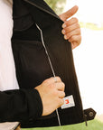 Single Riders Jacket With Collar- Black (R901-S)