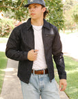 Single Riders Jacket With Collar- Indigo (R901-S)