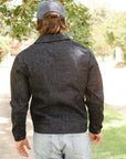 Single Riders Jacket With Collar- Indigo (R901-S)