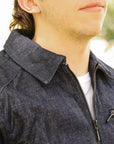Single Riders Jacket With Collar- Indigo (R901-S)
