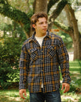 Slubby Flannel Shirt- Purple (502554)