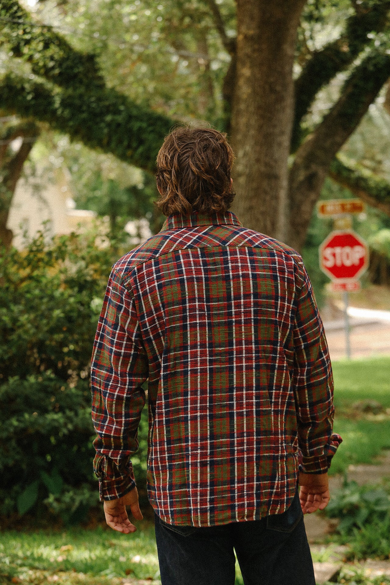 Slubby Flannel Shirt- Red (502554) – Iron Shop Provisions