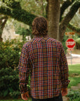Slubby Flannel Shirt- Red (502554)