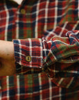 Slubby Flannel Shirt- Red (502554)