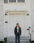 Sumi Dyed Double Riders Jacket- Saddle Dyed Horsehide Black (SHR-58)