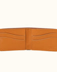 Recycled Leather Utility Bifold - Saddle Tan