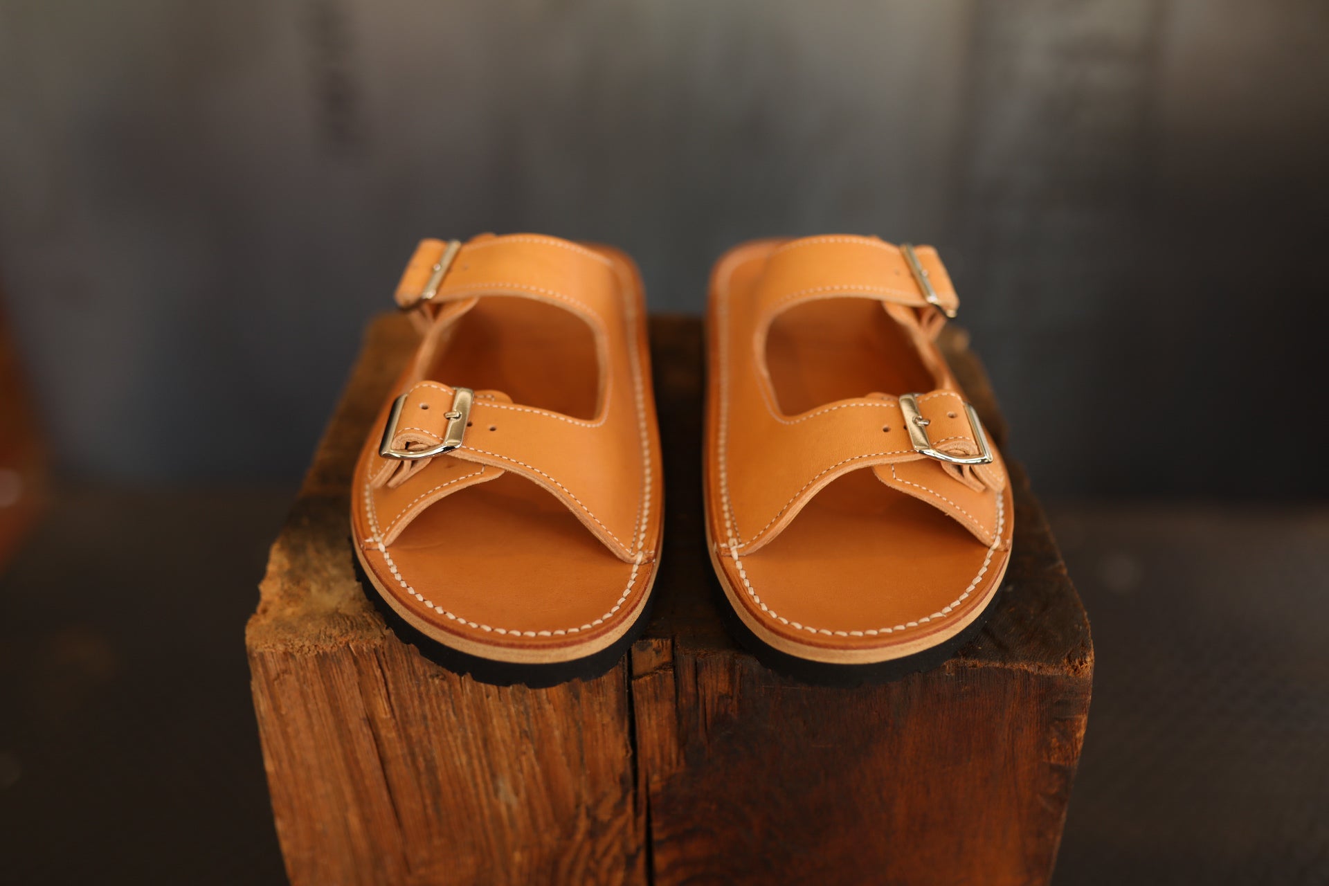Two Strap Sandal- NY Camel