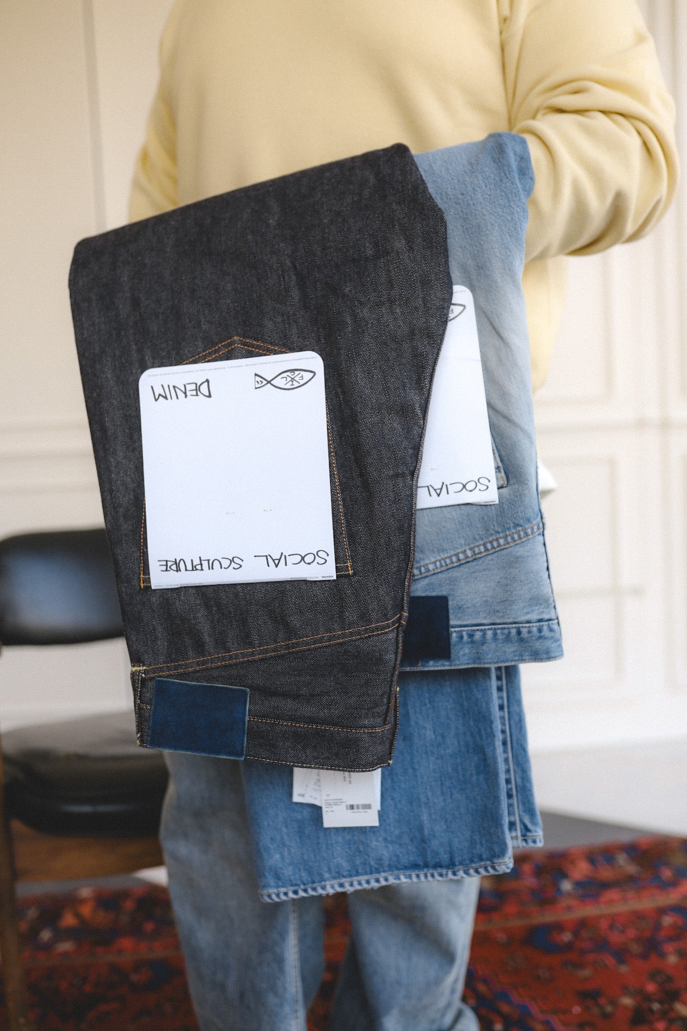 Visvim Social Sculpture 01 Wide Raw- Indigo – Iron Shop Provisions