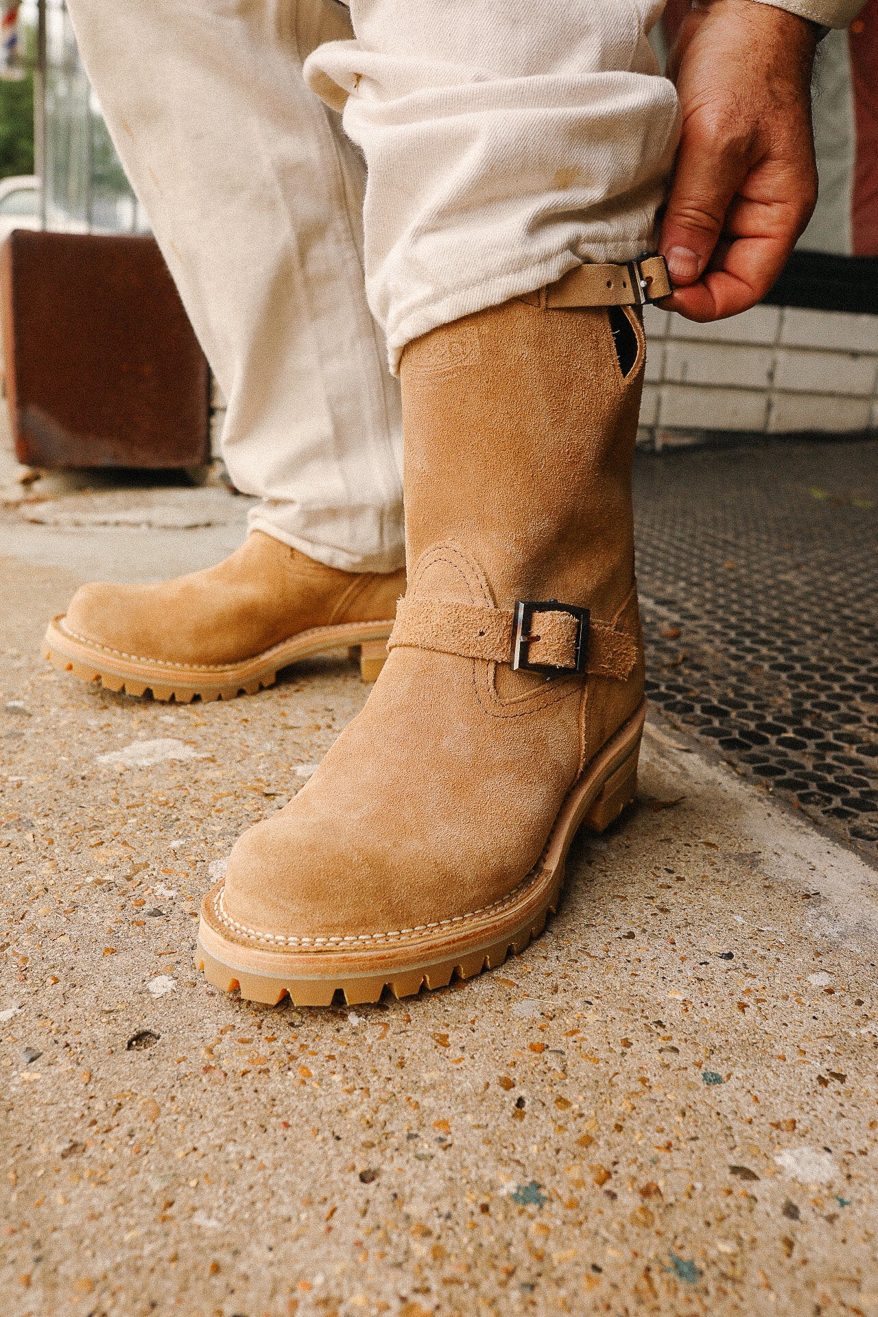 Wesco X ISP Boss Engineer Boot- Burlap Roughout