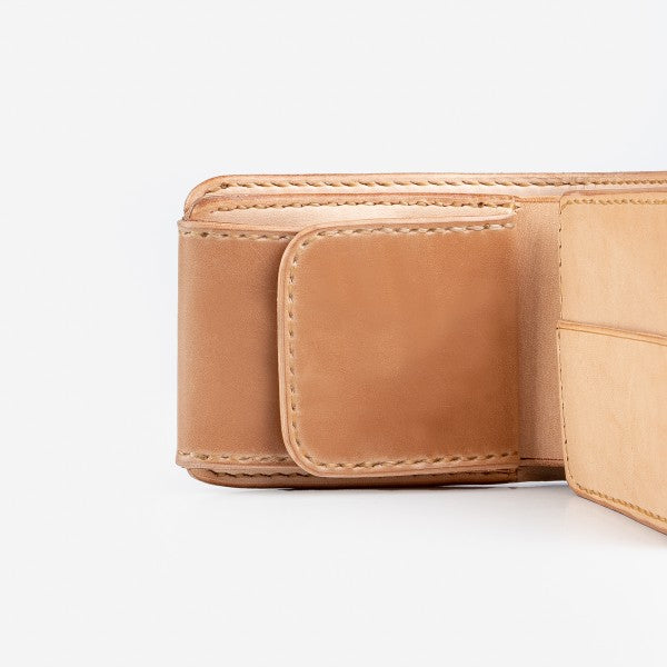 Small Shell Cordovan Wallet - Natural